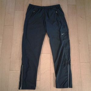 Nike Dri-Fit Distance Black Woven Running Pants Joggers womens sz M 339242-010
